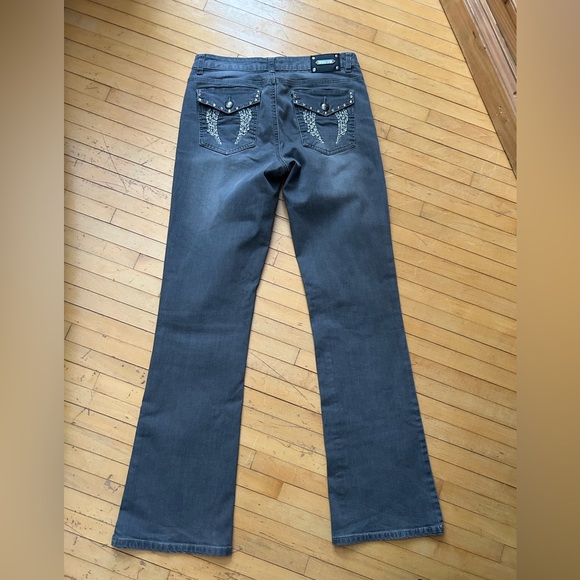 🌈 SALE 3/$30 TRU LUXE Stonewash Gray Premium Jeans - Picture 3 of 5